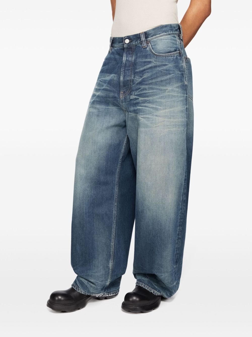 wide-leg jeans - 4