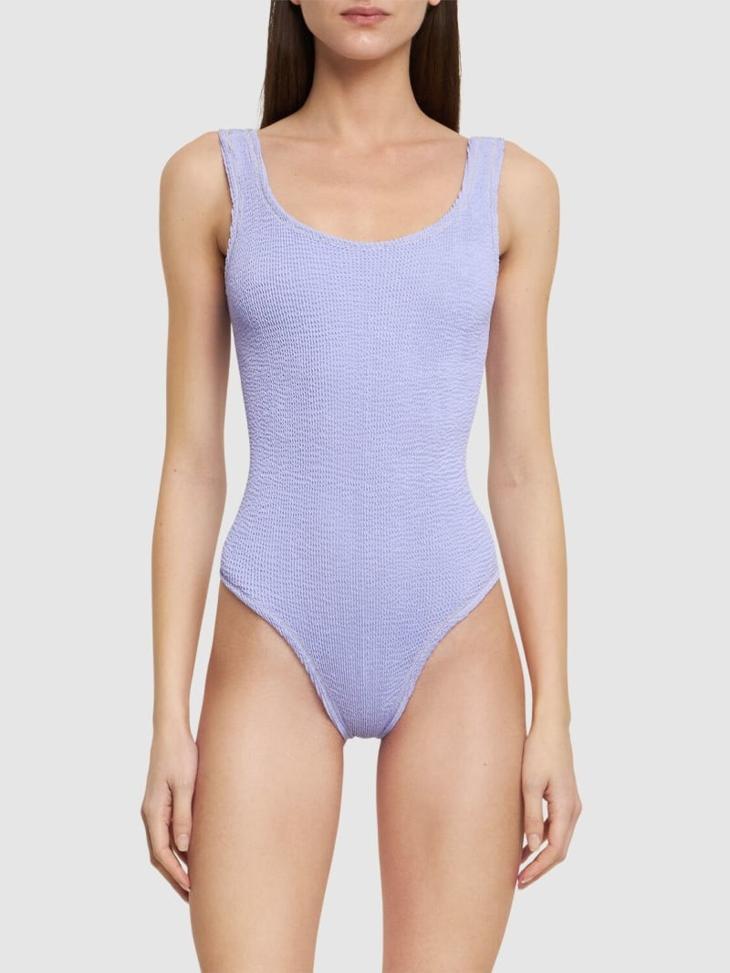 Reina Olga Papaia crinkled one piece swimsuit outlook