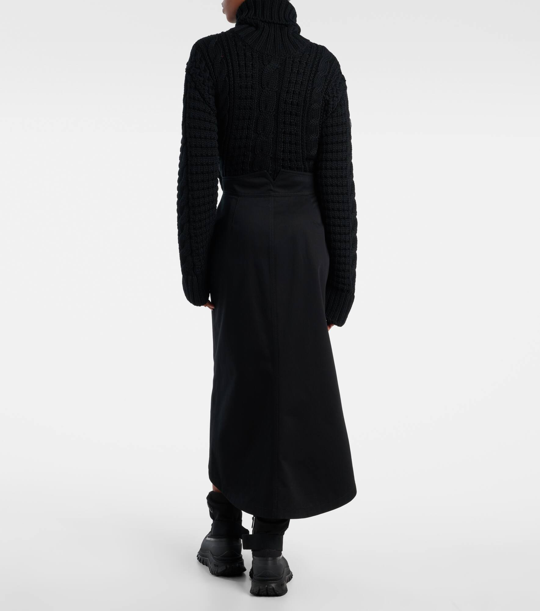Cotton midi skirt - 3