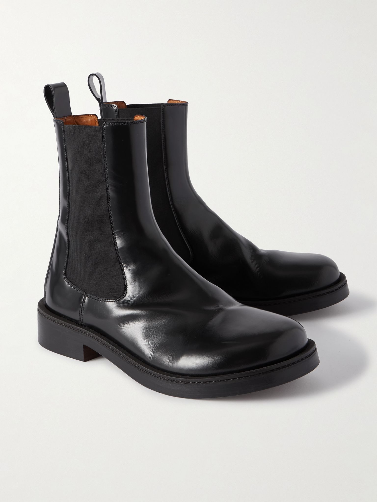 Leather Chelsea Boots Black - 3