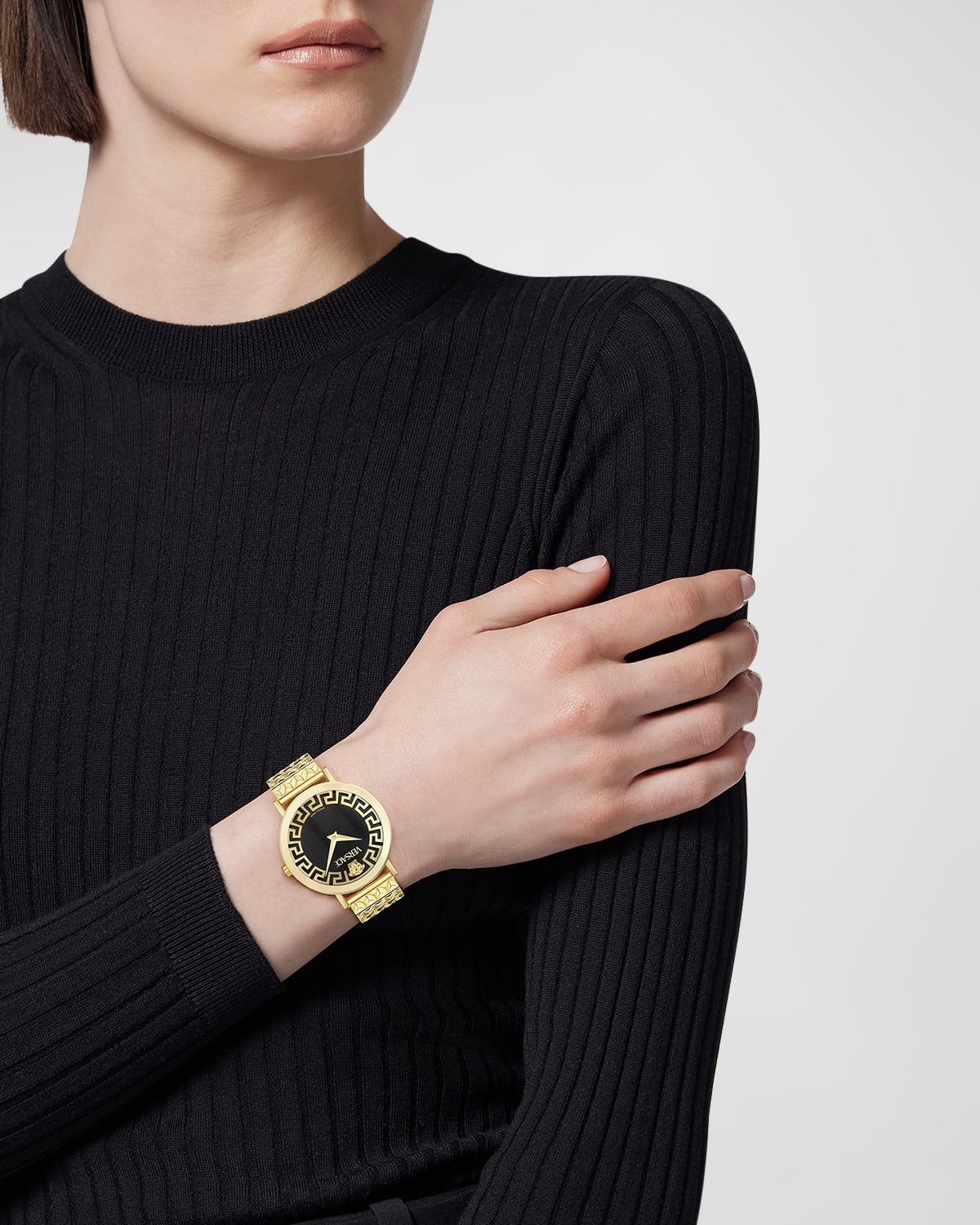 35mm Daedalus Watch with Bracelet Strap, Gold/Black - 2