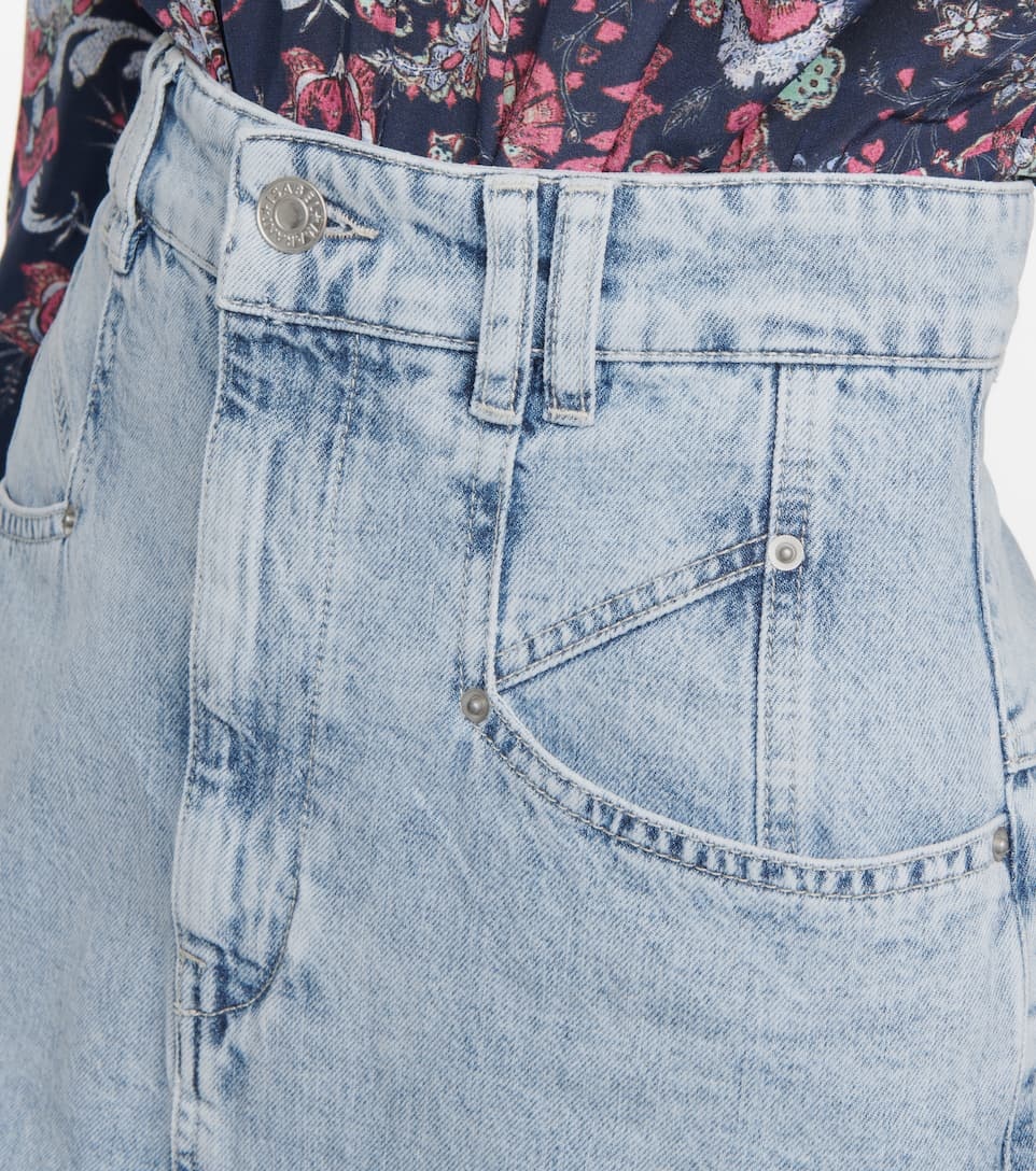 Dipoma high-rise midi denim skirt - 4