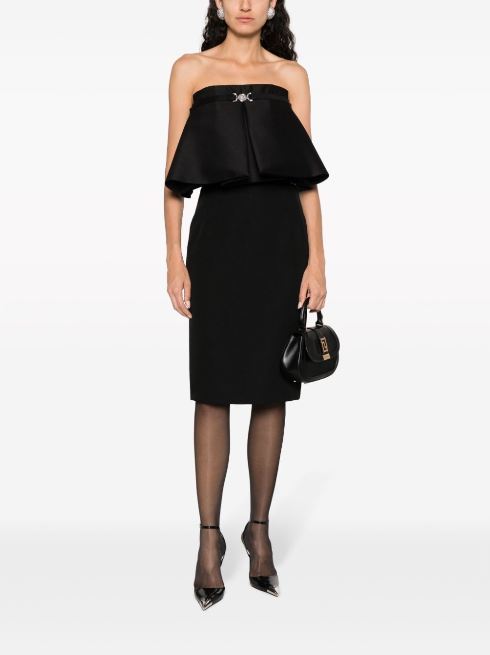 wool-blend pencil midi skirt - 2