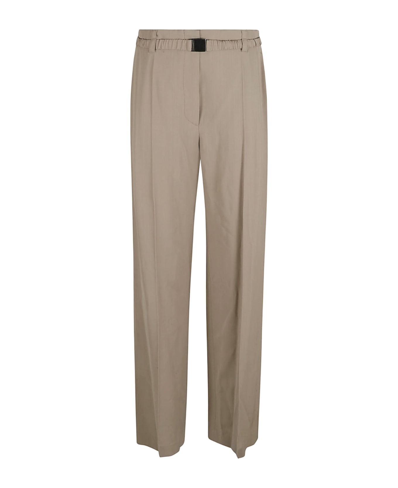 Fluid Wool Straight Leg Trousers - 1