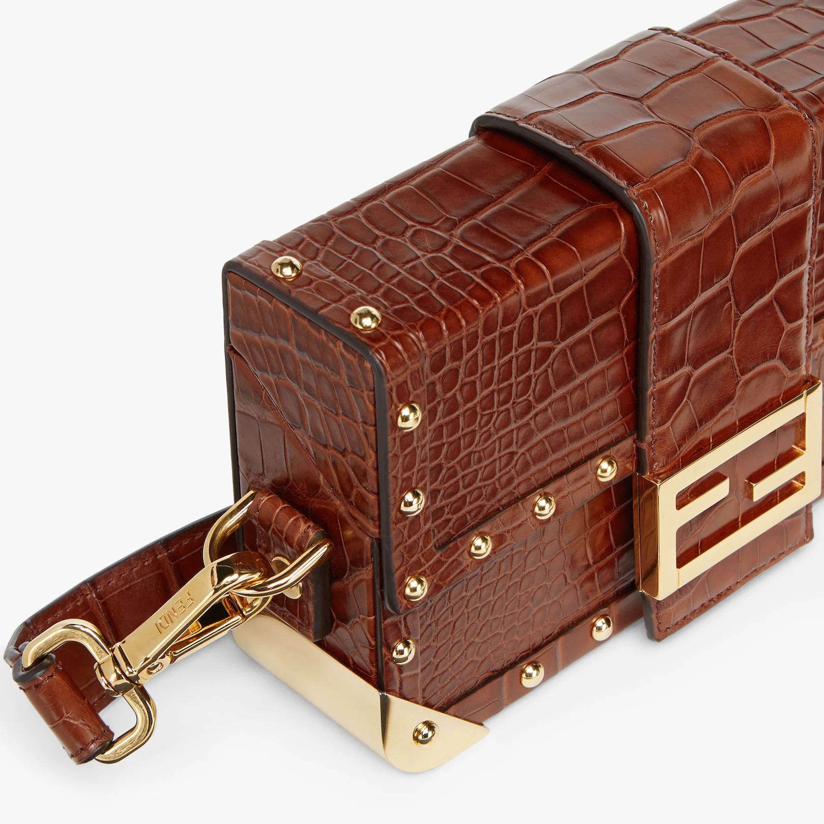 Brown alligator bag - 5