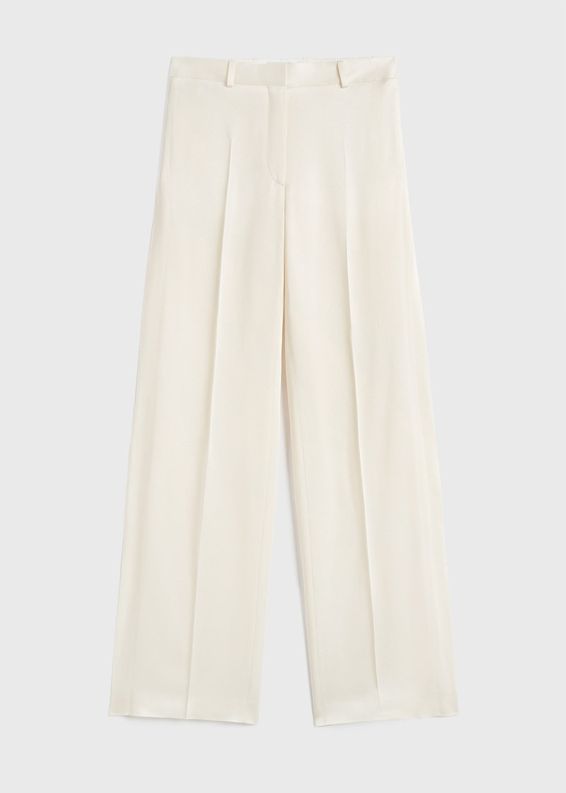Cuff-slit trousers macadamia - 1