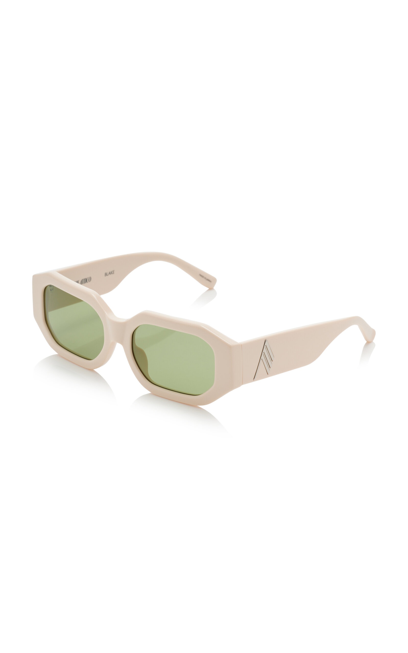 Blake Geometrical Acetate Sunglasses white - 3