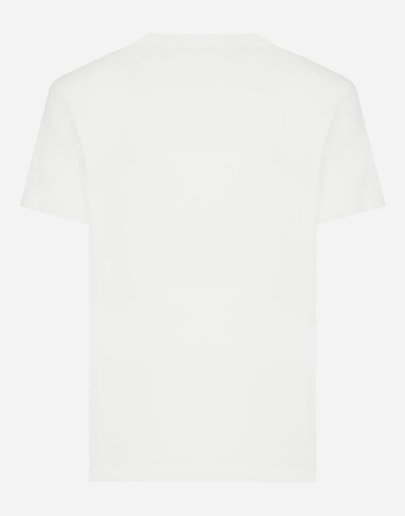Dolce & Gabbana Cotton T-shirt with embossed logo outlook