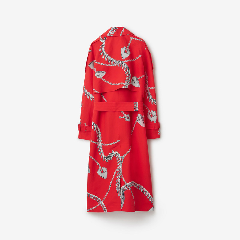 Long Shield Hardware Taffeta Trench Coat 5