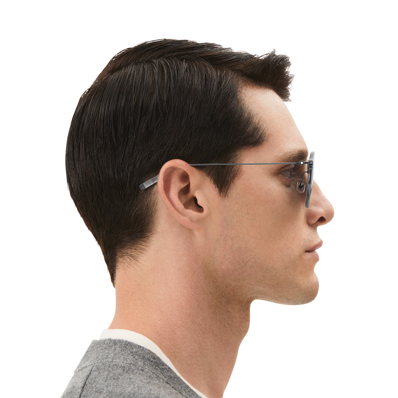 Round Sunglasses with Gray Injected Frame 7