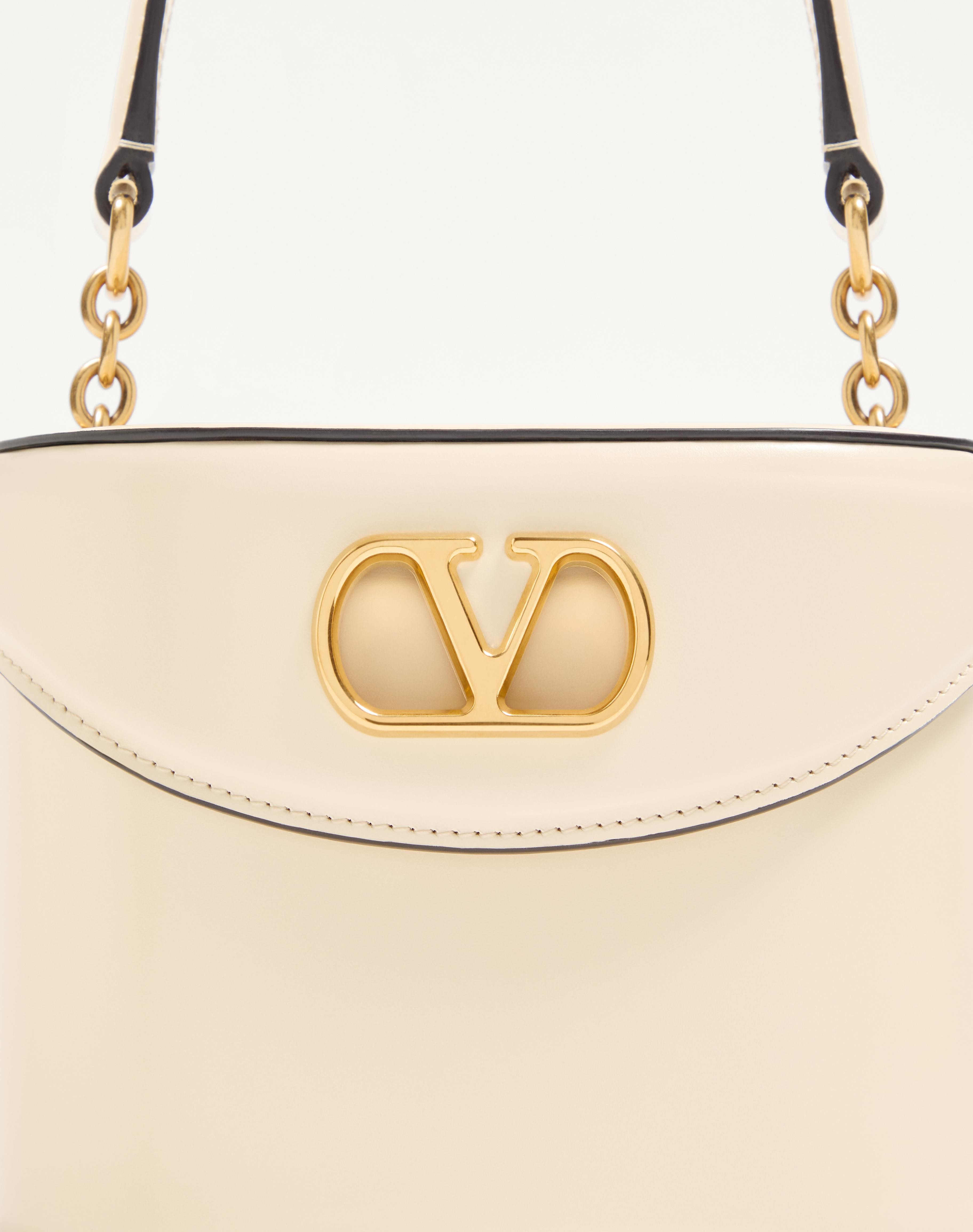 VALENTINO GARAVANI VAIN VANITY BAG IN SHINY CALFSKIN - 8