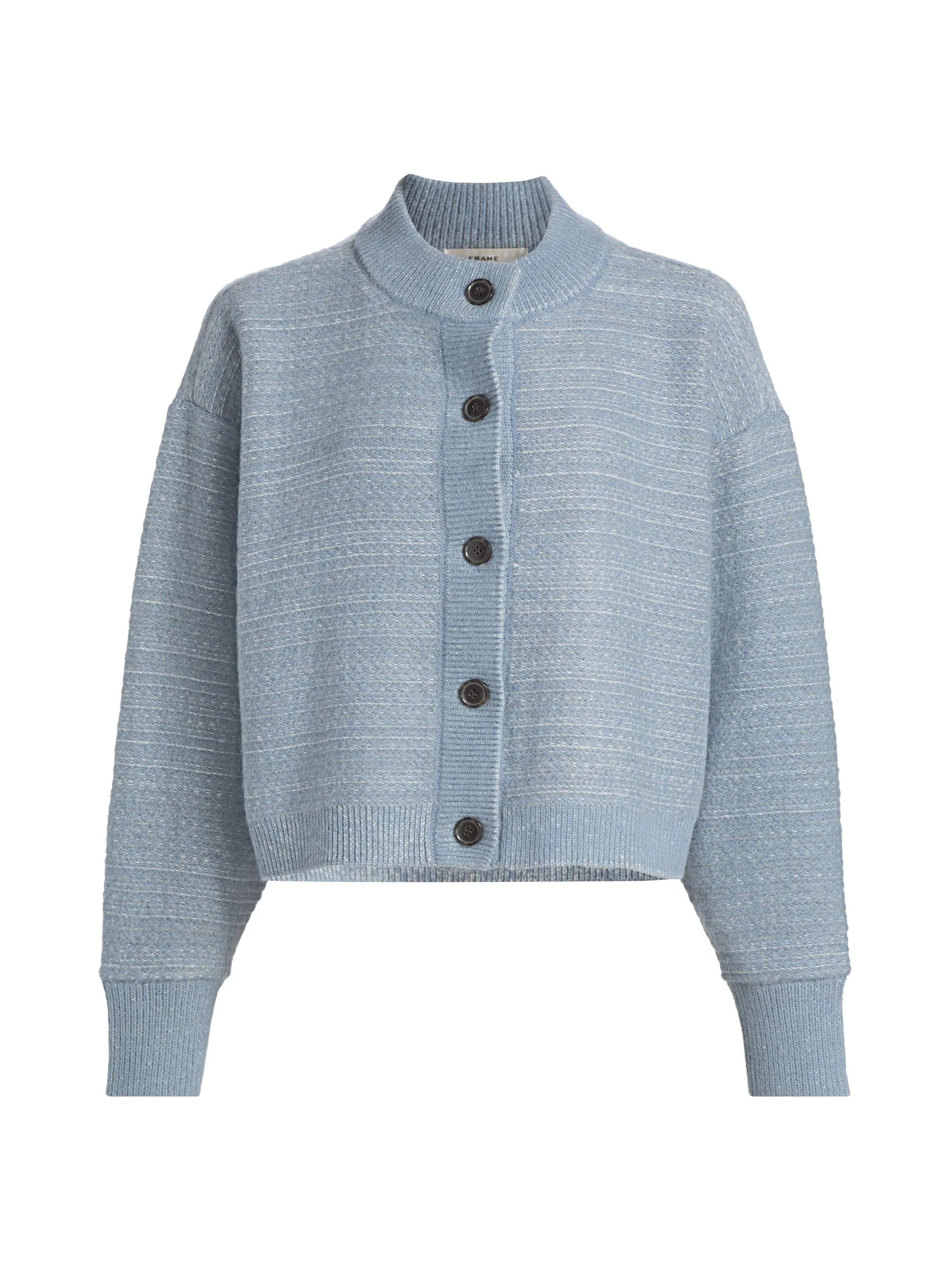 Women's Jacquard Femme Wool-Blend Cardigan - Sky Blue Multi - 1