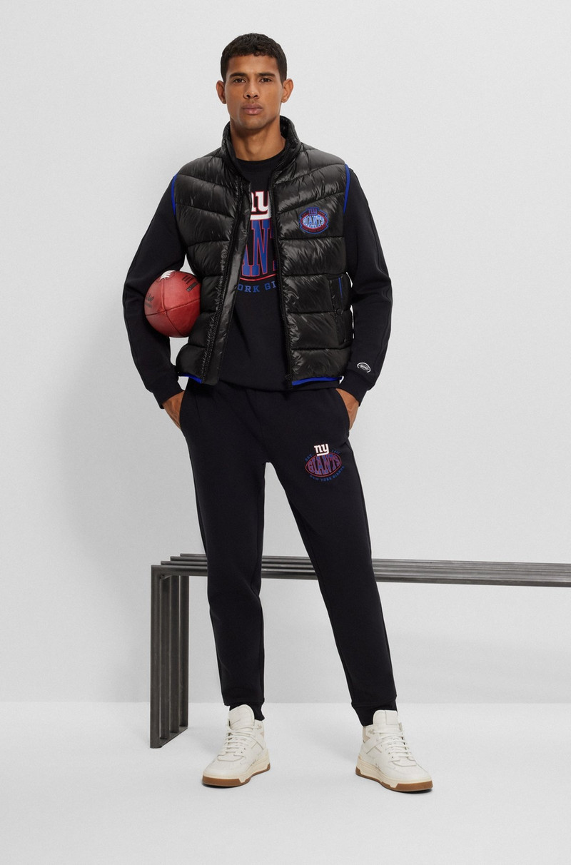 BOSS BOSS X NFL WATER-REPELLENT PADDED GILET WITH COLLABORATIVE BRANDING outlook