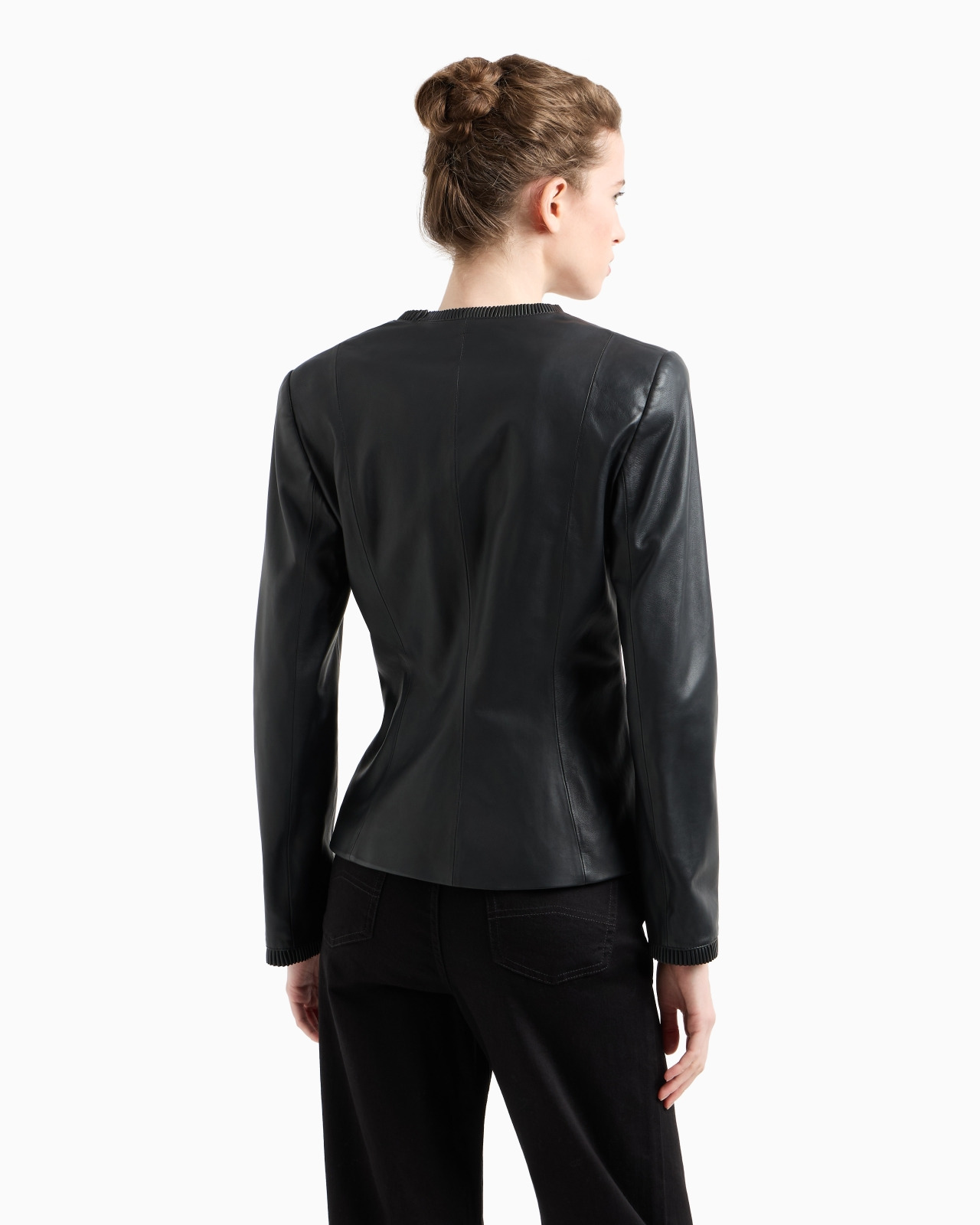 GLOVE-QUALITY, LAMBSKIN NAPPA LEATHER SLIM-FIT JACKET - 3