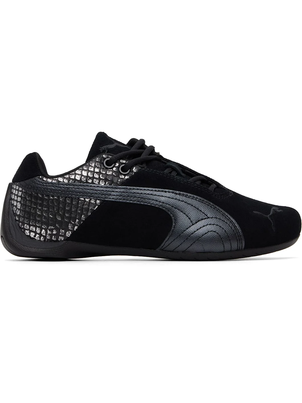 Black Future Cat Emboss Sneakers - 1