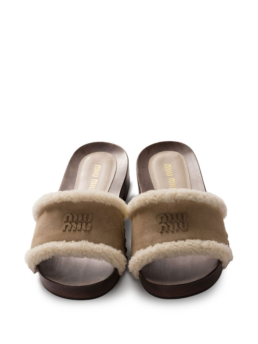 suede clog sandals - 4