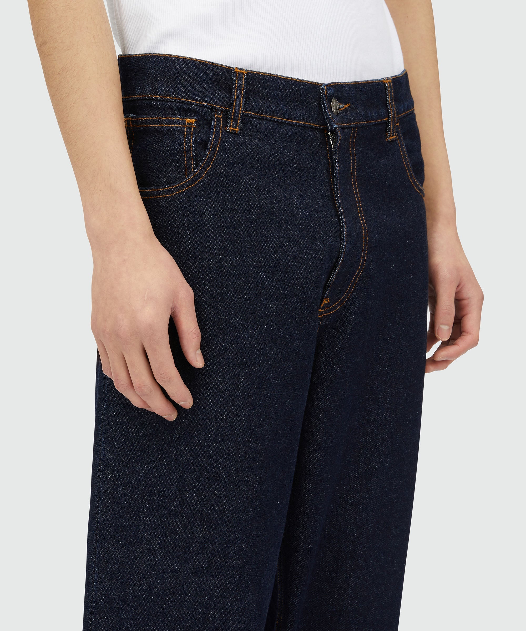 Straight-leg denim pants - 5