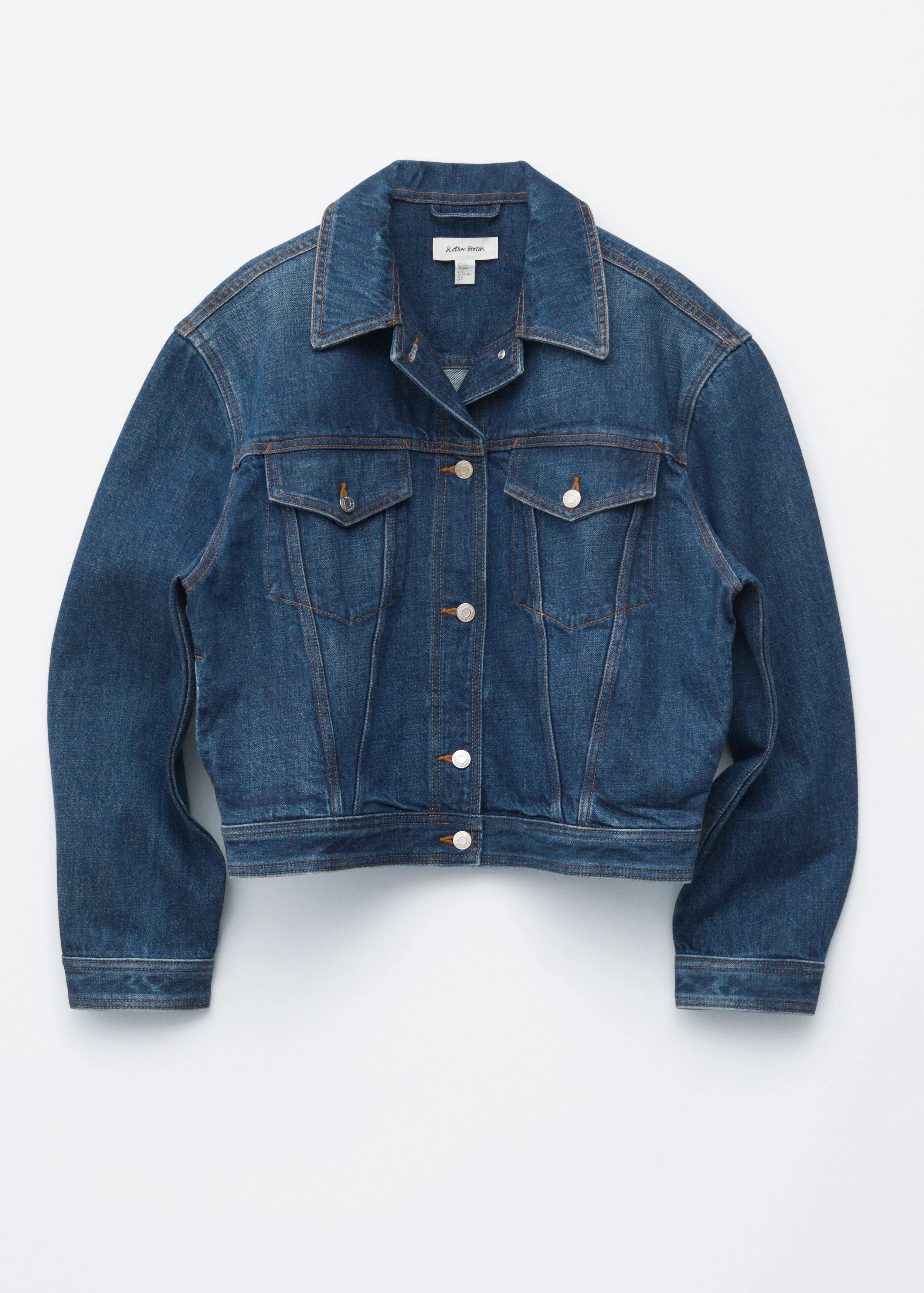 Cropped Denim Jacket - 1