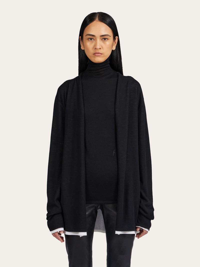 FERRAGAMO Cardigan with shawl collar outlook