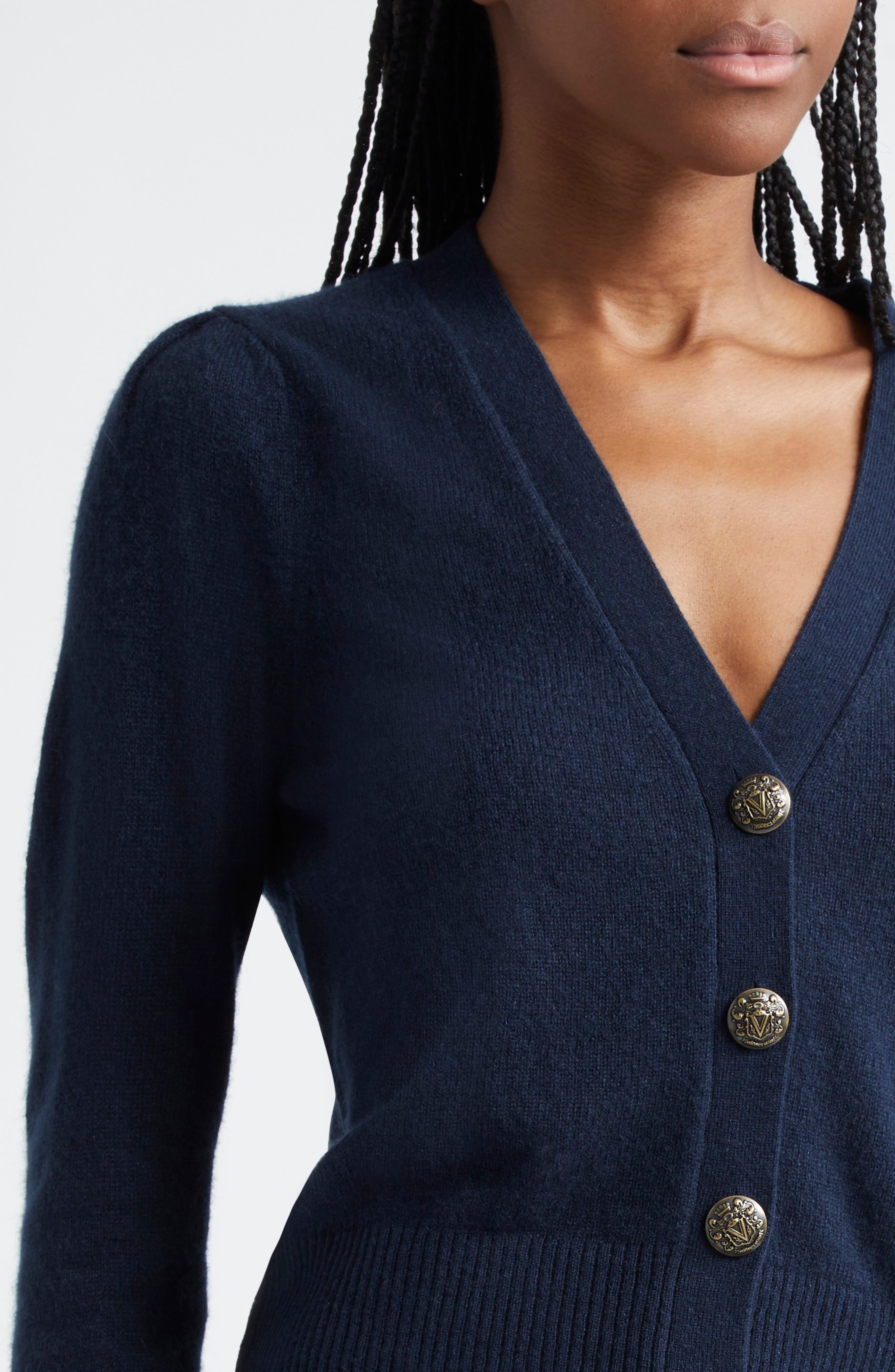 Veronica Beard Solene Cashmere Cardigan in Navy at Nordstrom - 4