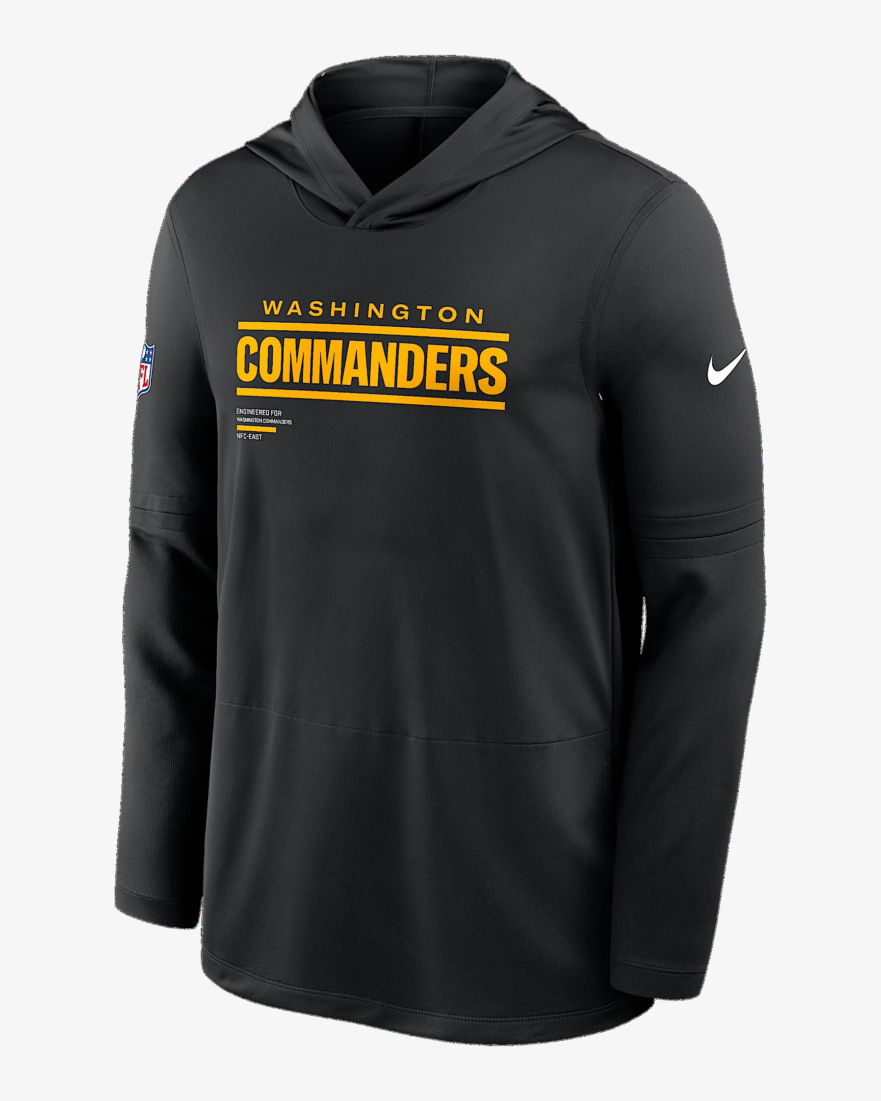Washington Commanders Pure Fury Sideline Men's Nike Dri-FIT NFL Long-Sleeve Hooded Top - 1