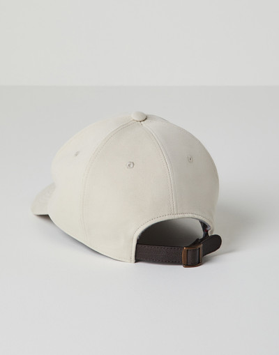 Brunello Cucinelli Comfort cotton drill baseball cap with embroidered logo outlook