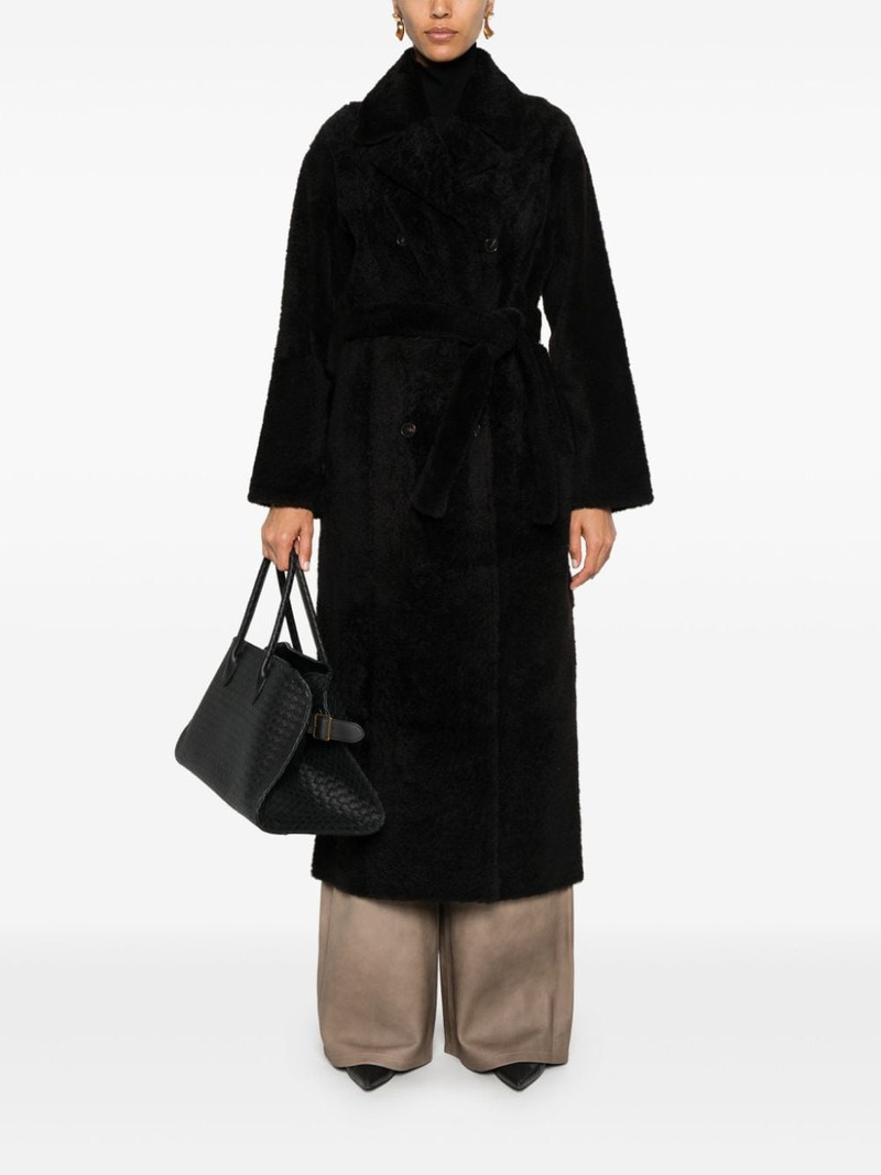 Yves Salomon double-breasted coatq outlook