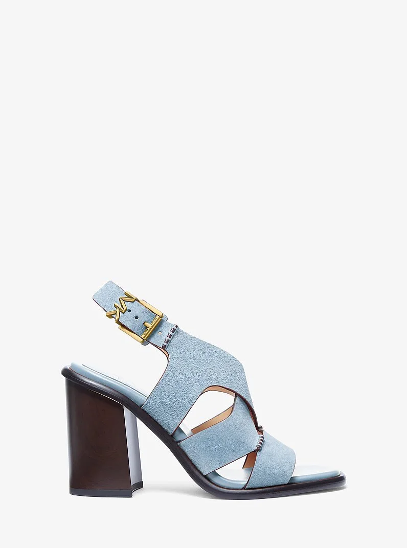 Raven Suede Block Heel Sandal - 1