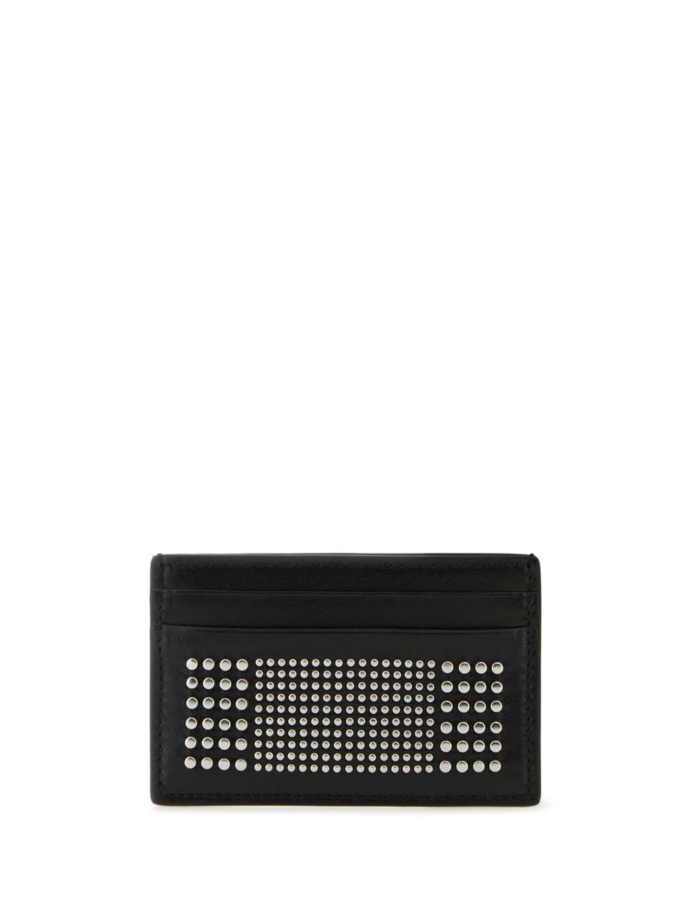 stud-embellished leather cardholder - 2