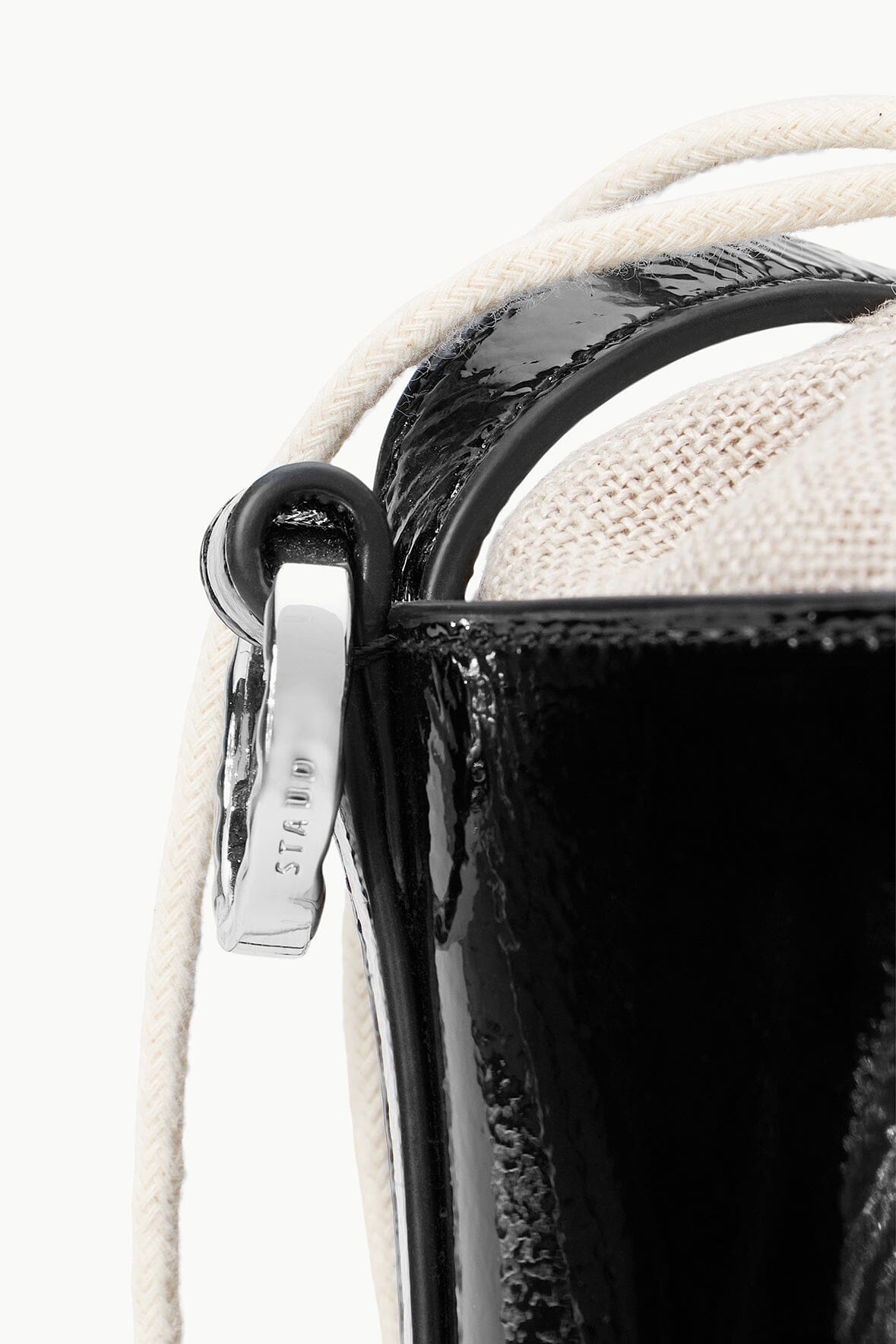 STAUD WATER BOTTLE BAG BLACK PATENT - 5
