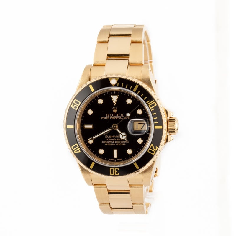 Rolex Submariner 16618 18k Yellow Gold - 2