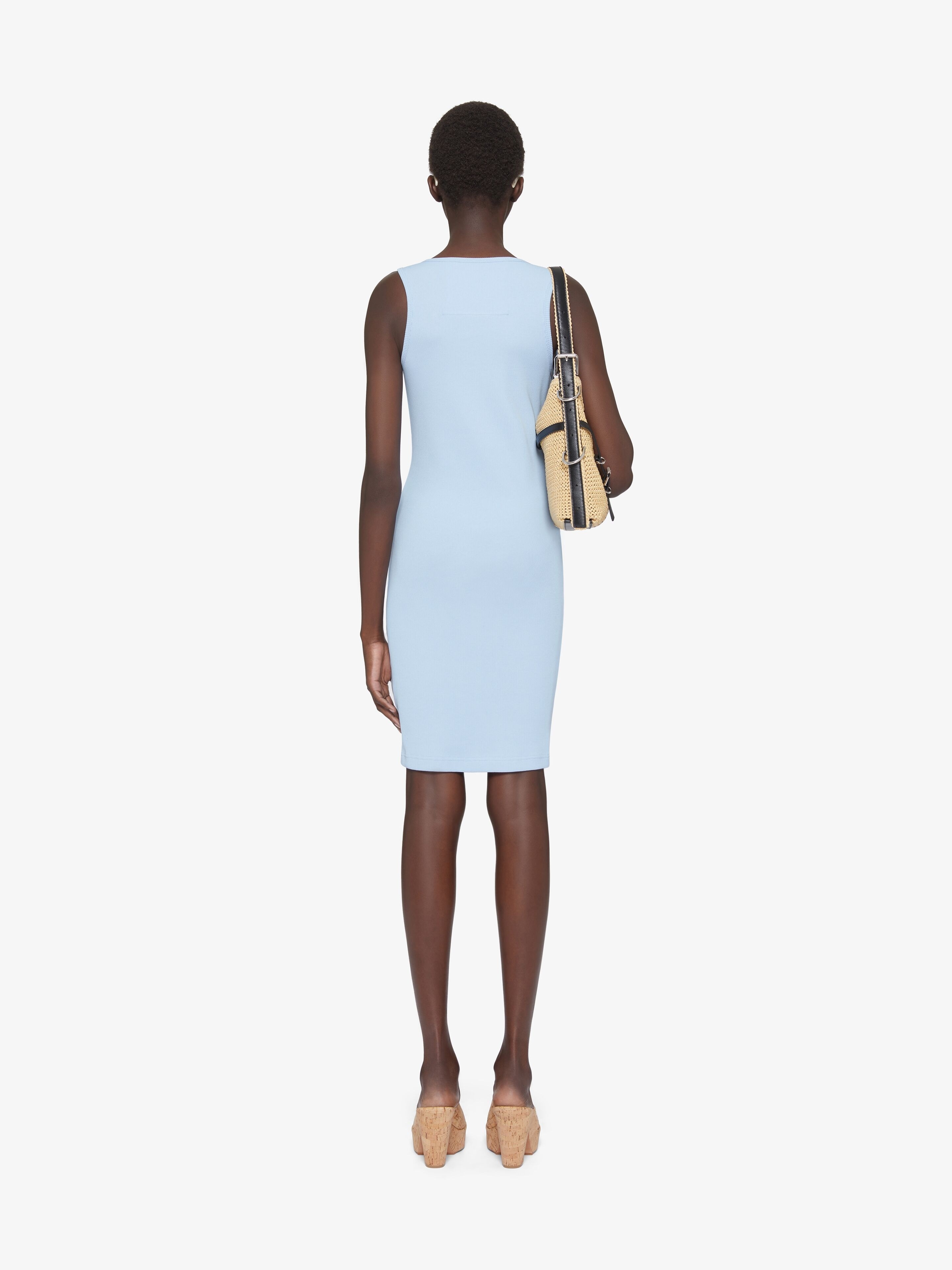 TANK DRESS IN COTTON WITH 4G DETAIL - 4