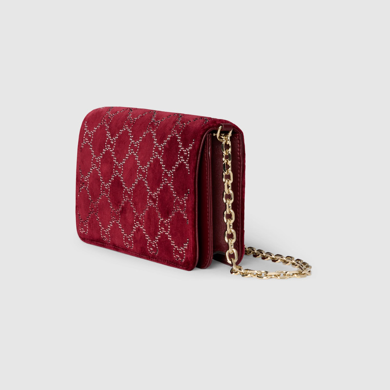 GUCCI GG crystals wallet on chain outlook