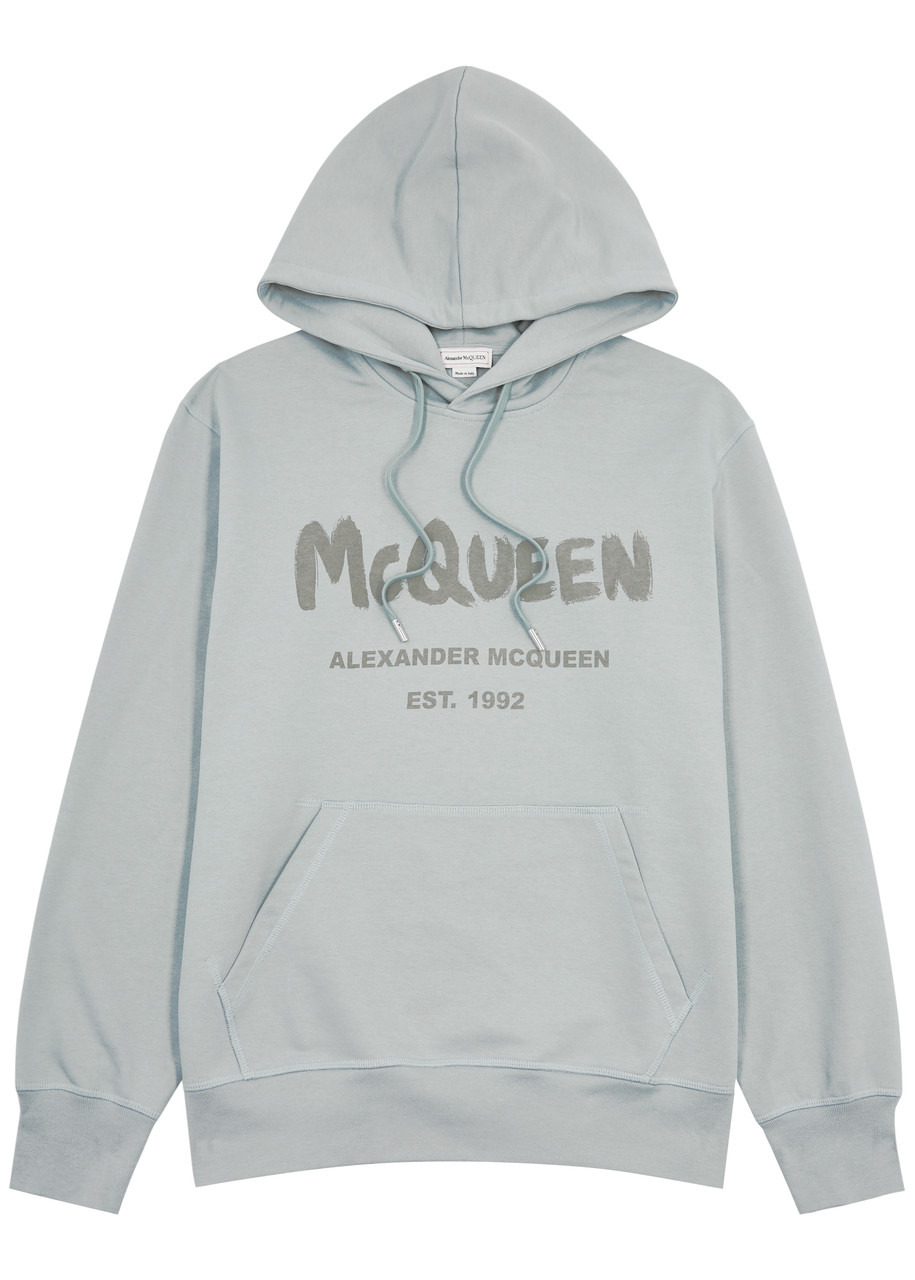 Logo hooded cotton sweatshirt - 1