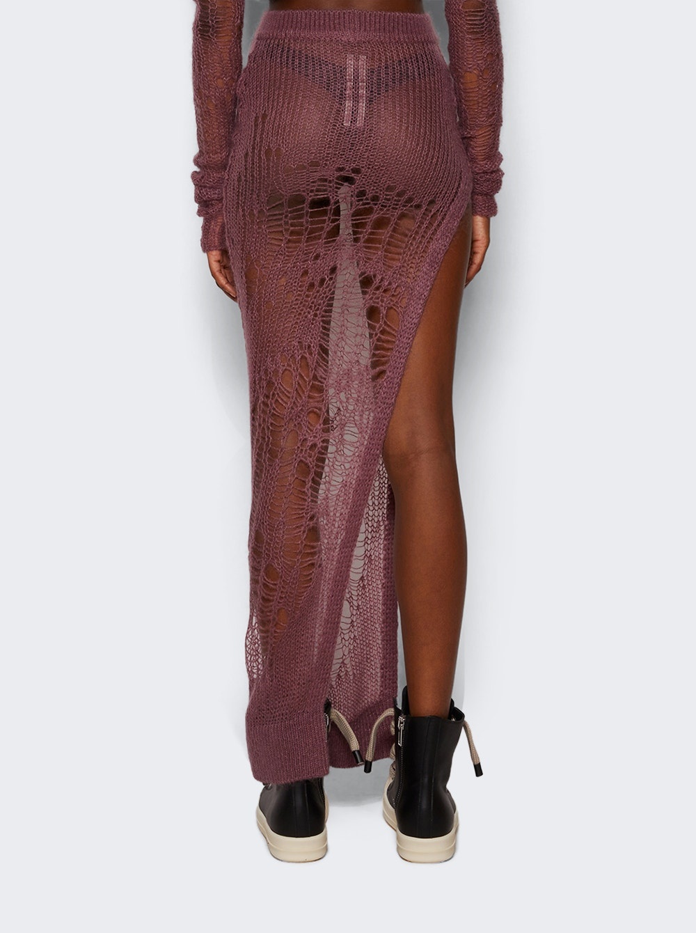 Spider Distressed Maxi Skirt Thulian - 5
