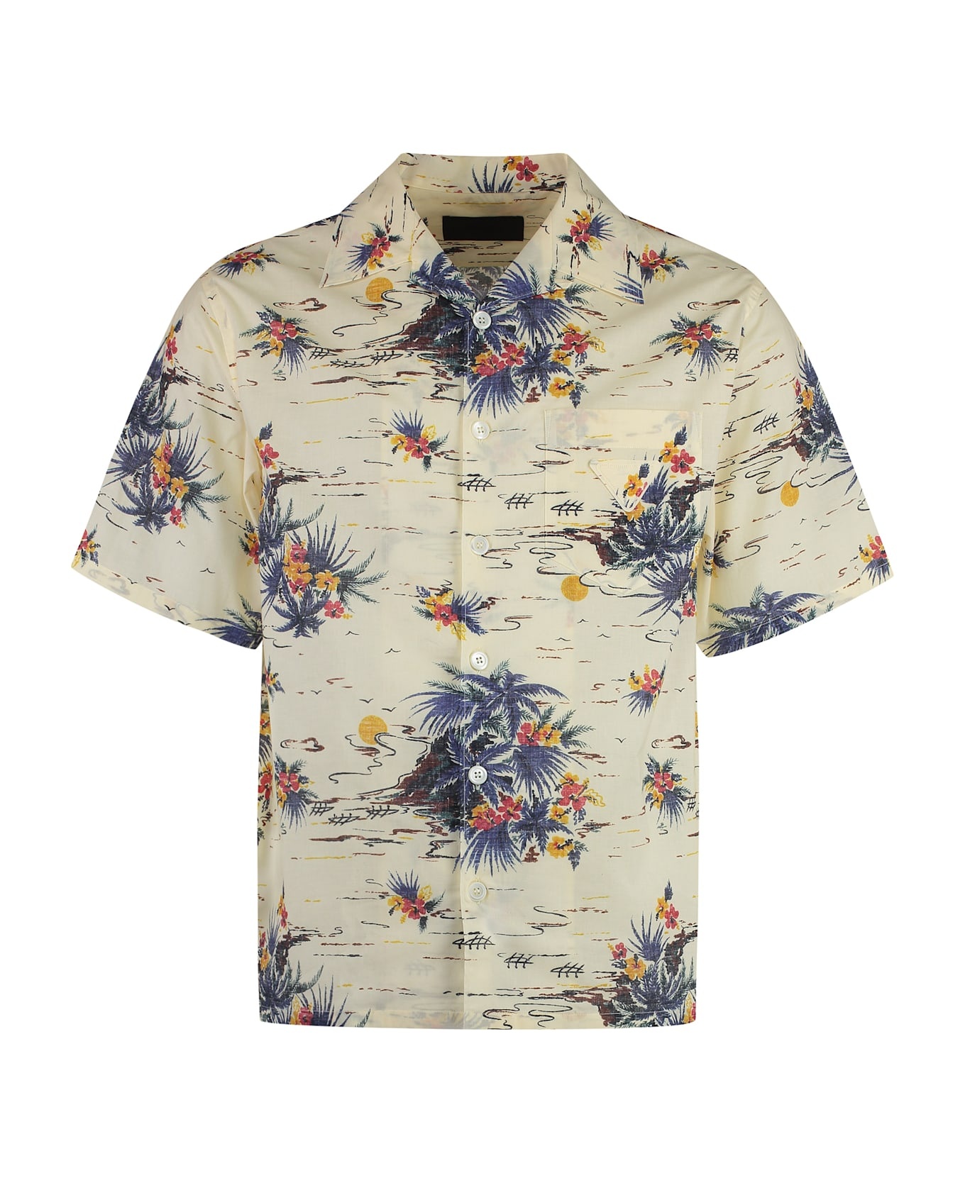 Short Sleeve Cotton Shirt - 1