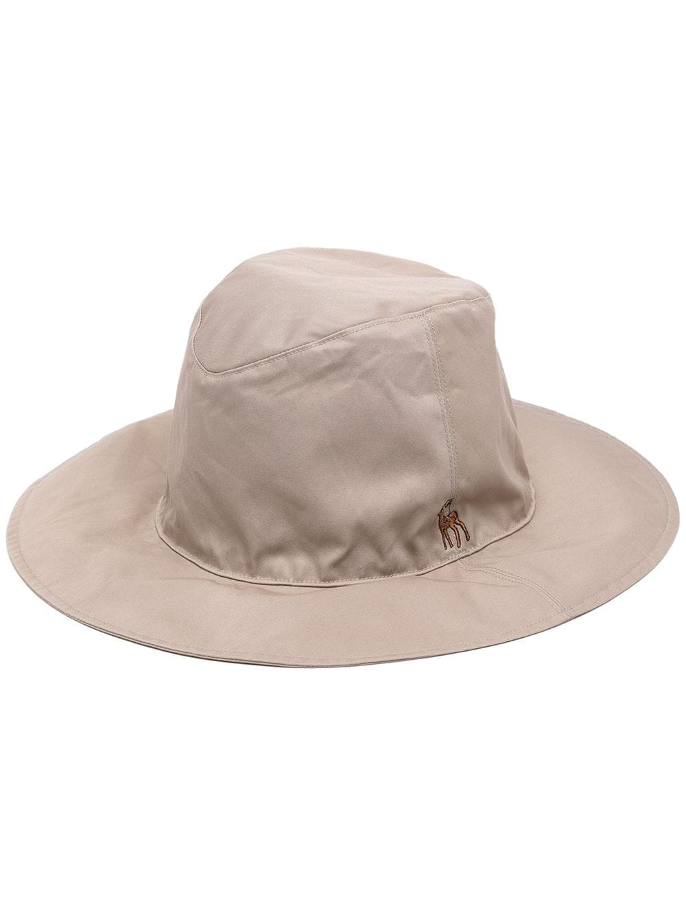 embroidered-logo sun hat - 1