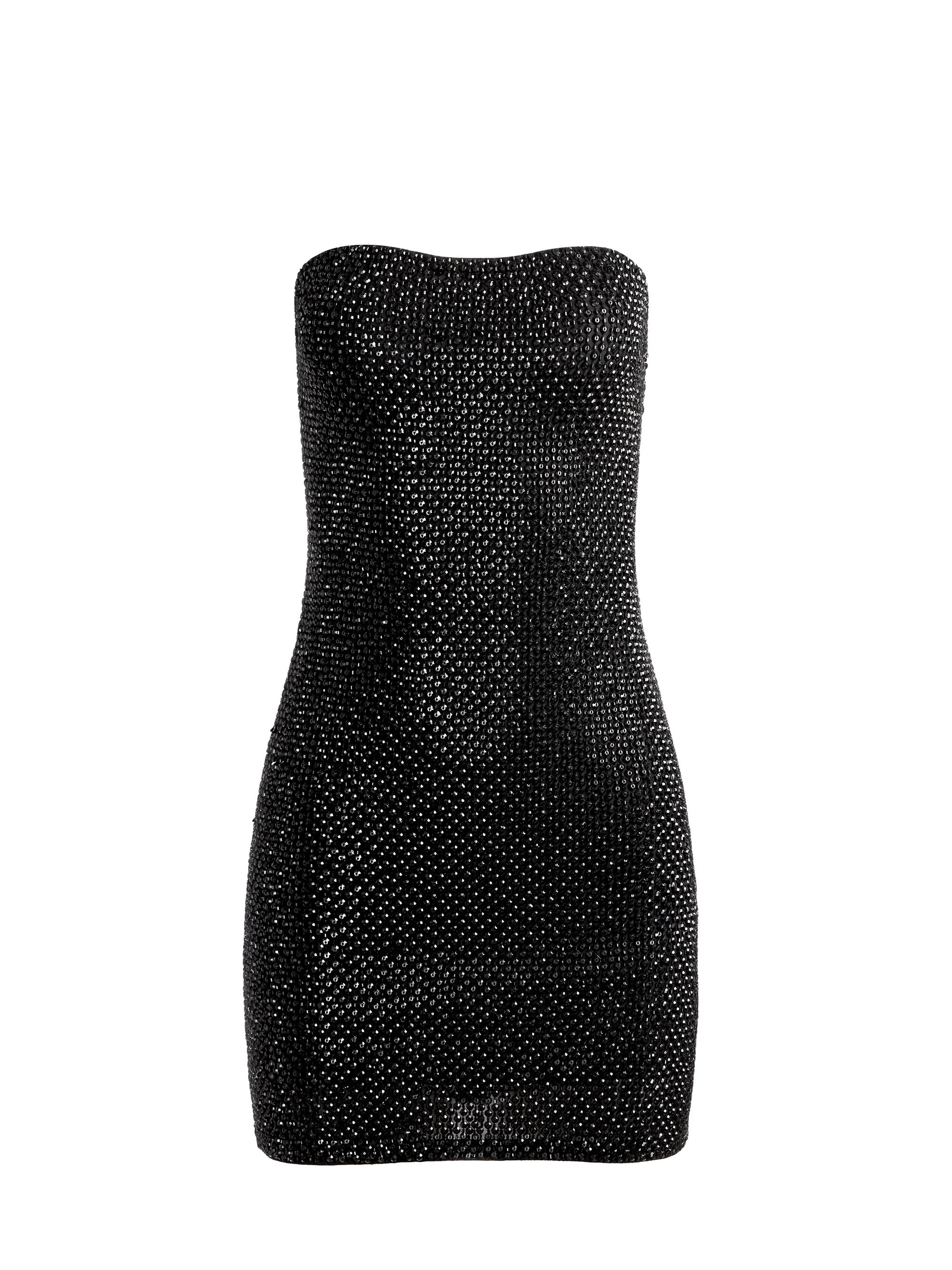 LEIA STRAPLESS EMBELLISHED MINI DRESS - 1