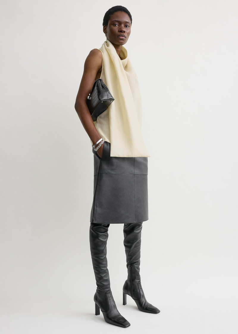 TOTEME Scarf blouse ecru outlook