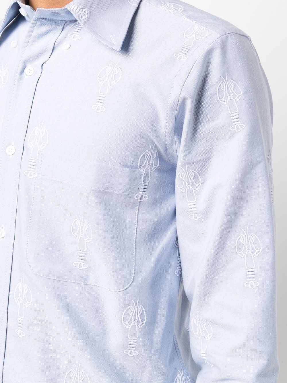 embroidered-lobster shirt - 5