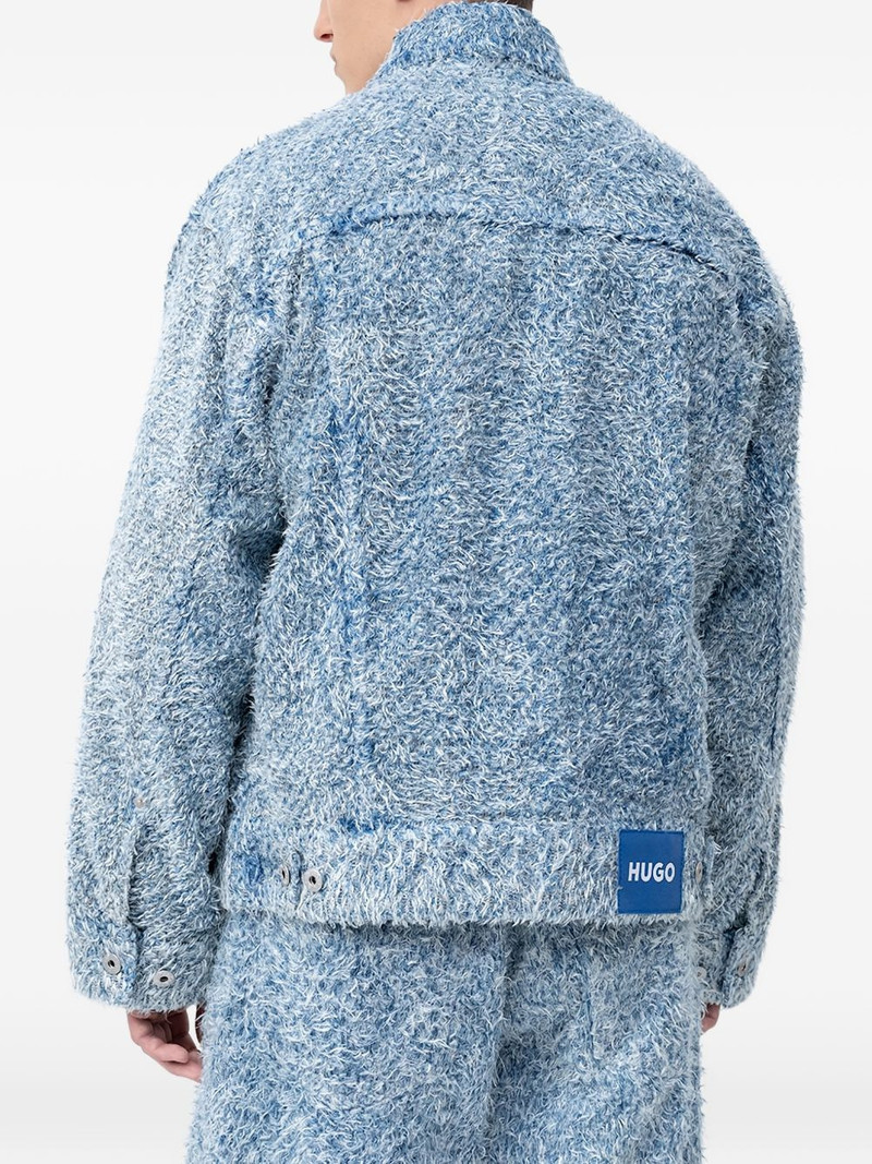 HUGO textured denim jacket outlook