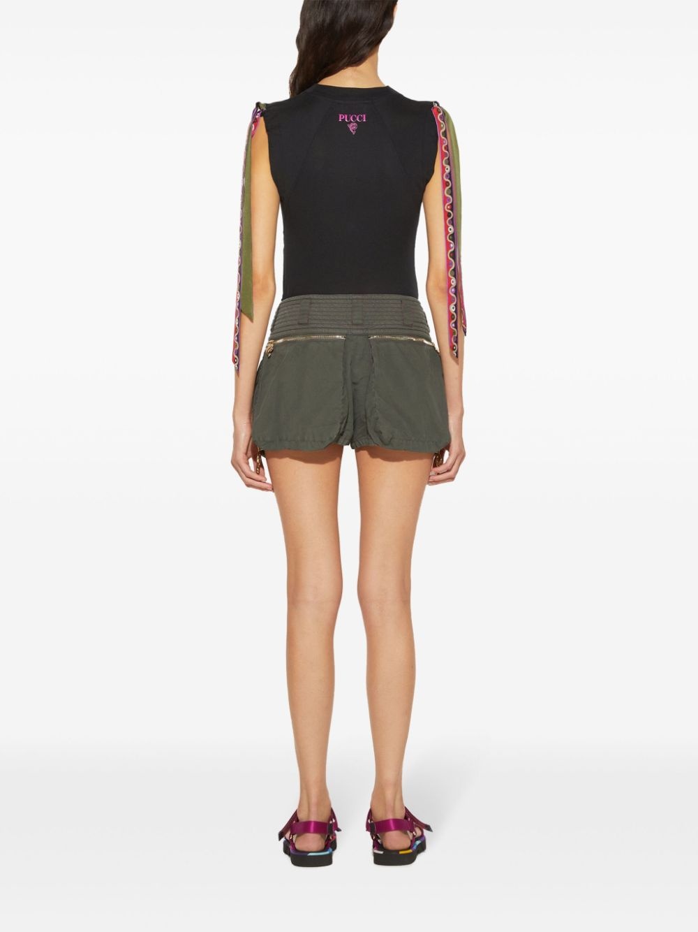 Iride-print jersey T-shirt - 4