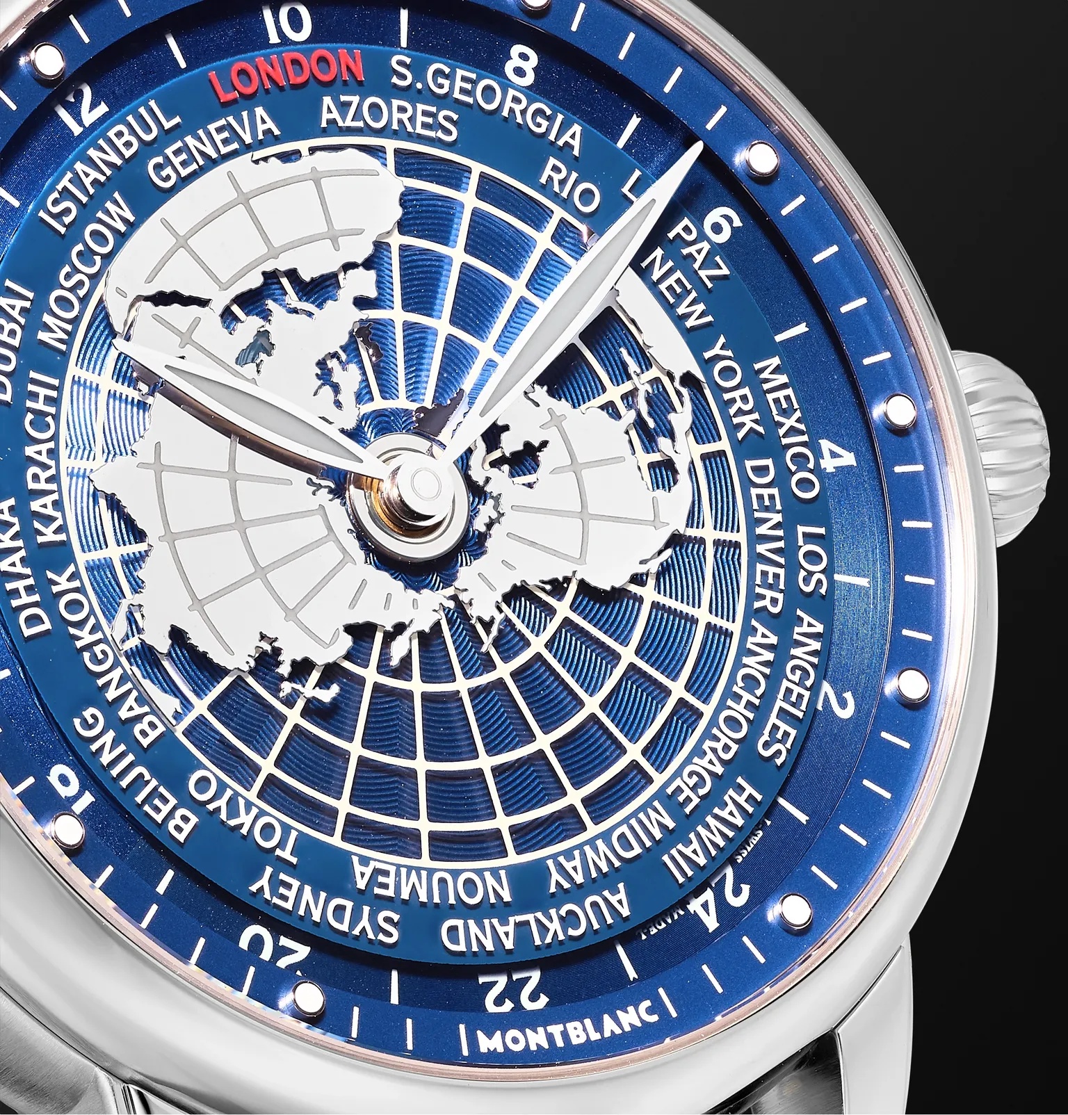 Star Legacy Orbis Terrarum Automatic 43mm Stainless Steel and Alligator Watch, Ref. No. 126108 - 6