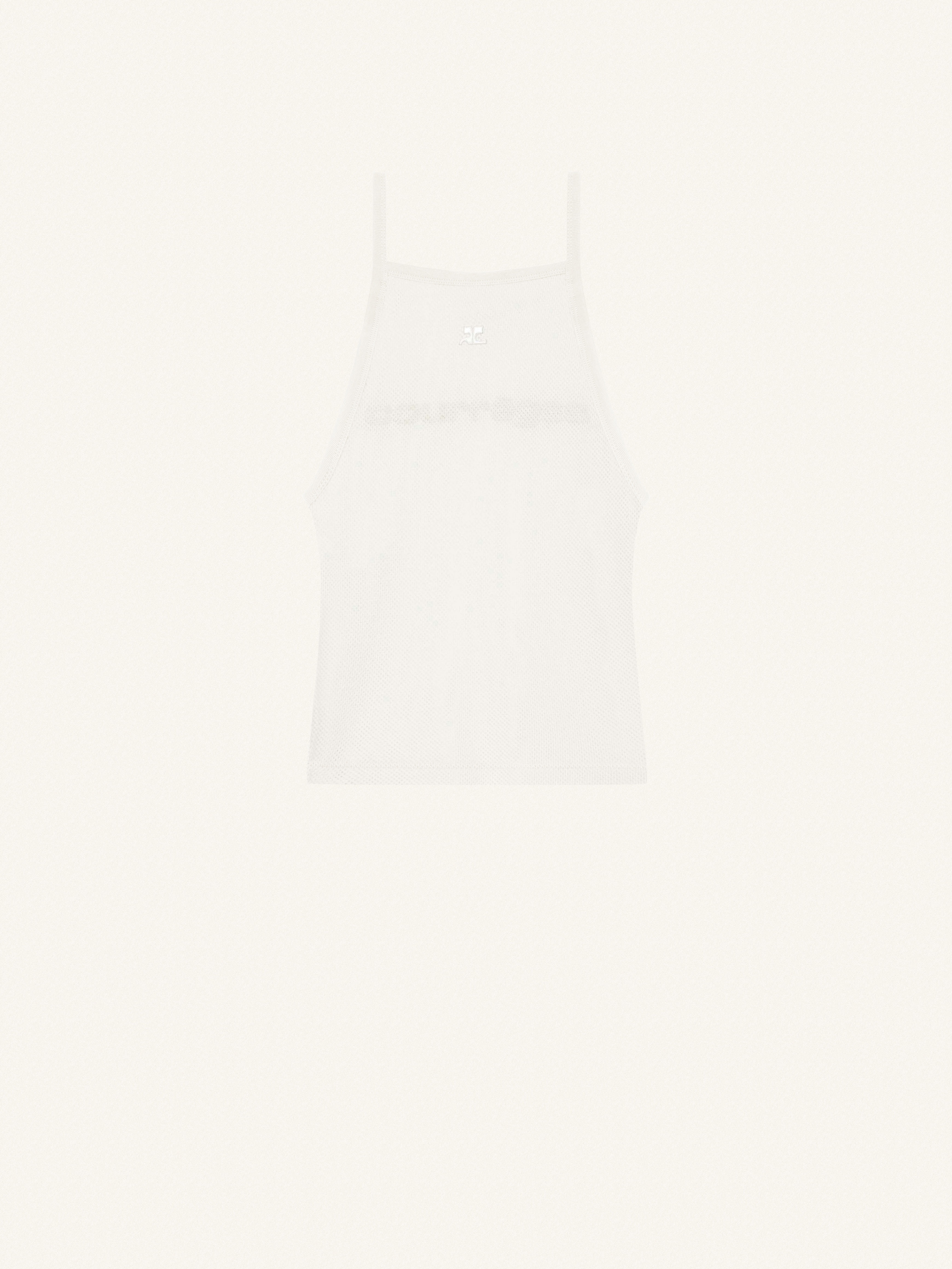 MESH PRINTED TANK TOP - 1