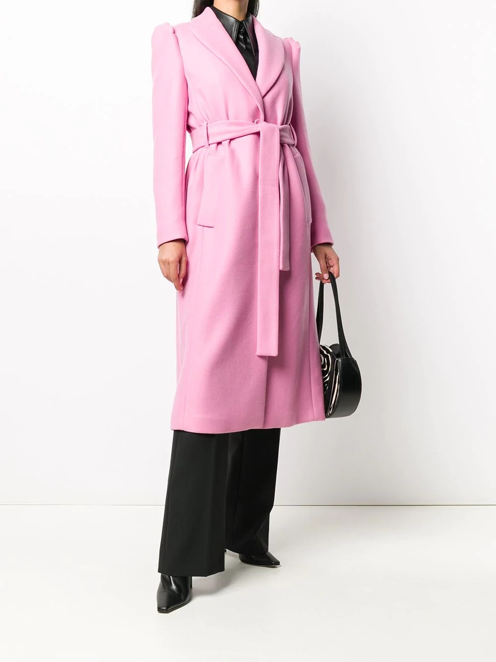 belted midi coat - 2