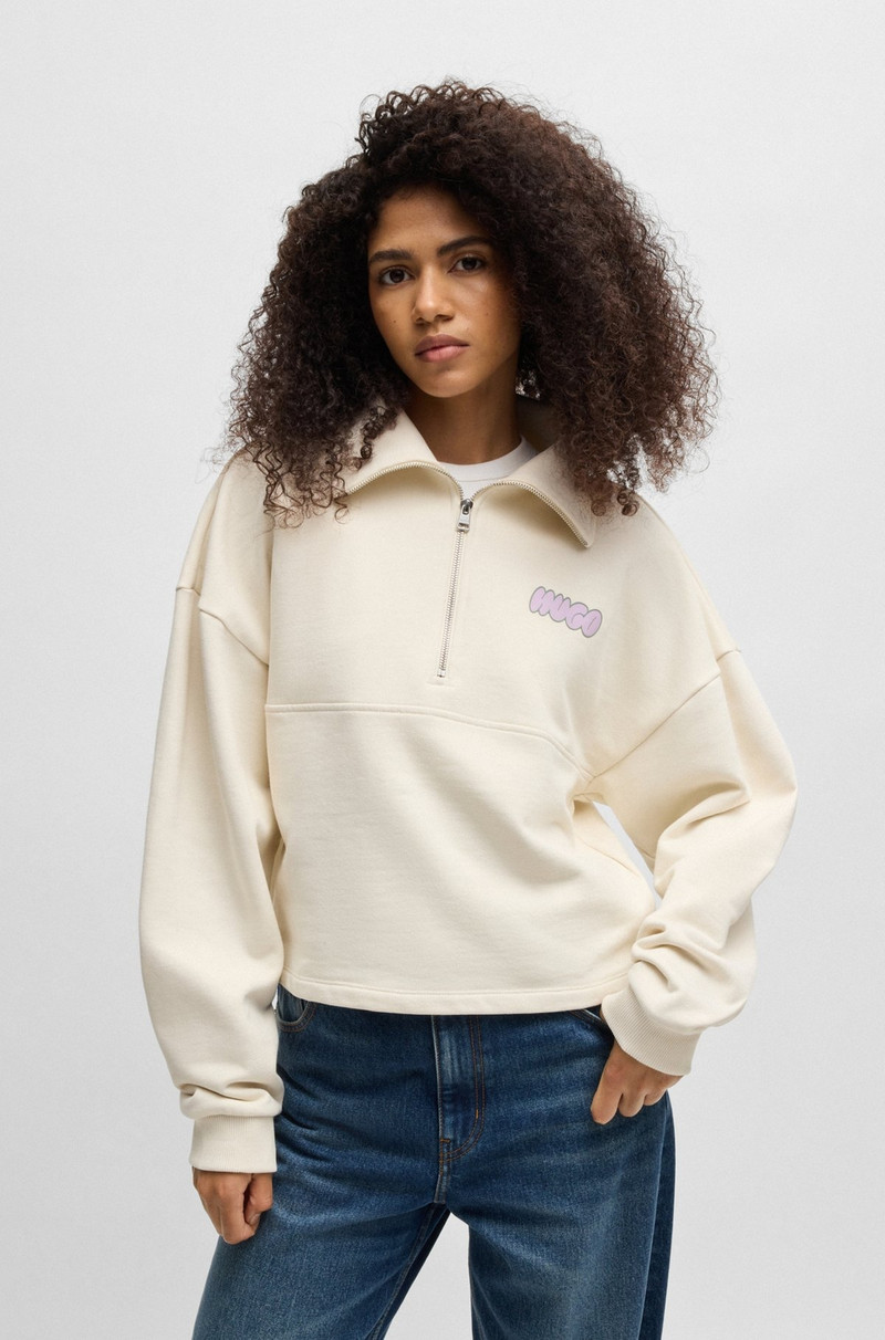 COTTON-TERRY SWEATSHIRT WITH SEASONAL LOGO GRAPHICS 2