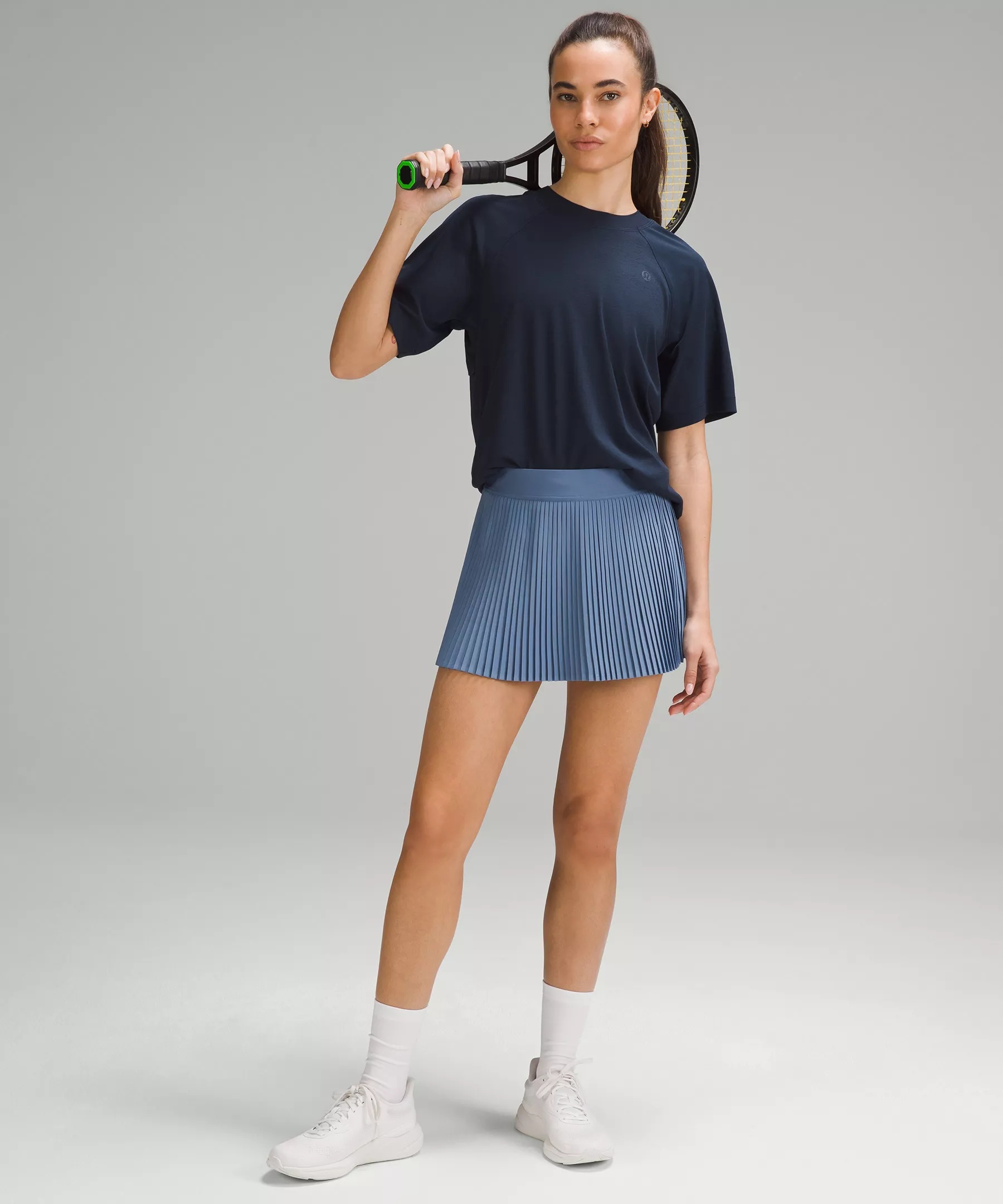 Varsity High-Rise Pleated Tennis Skirt - 6