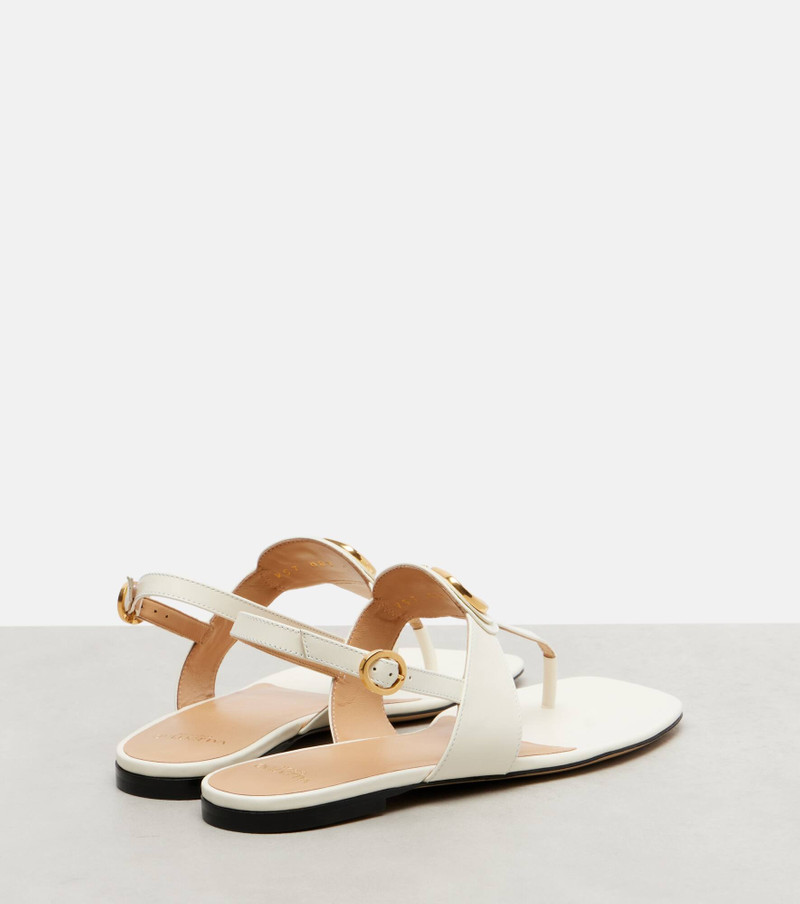 VLogo Signature leather thong sandals 2