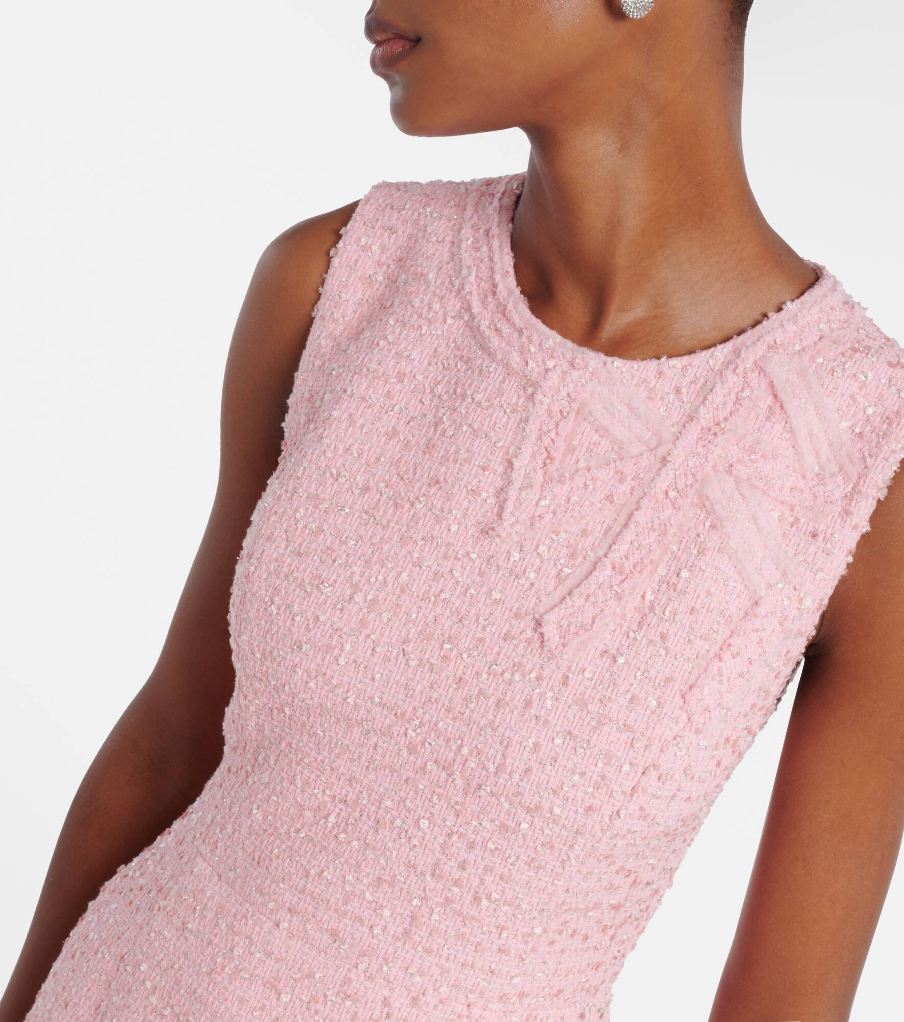 Bow-detail midi dress - 4