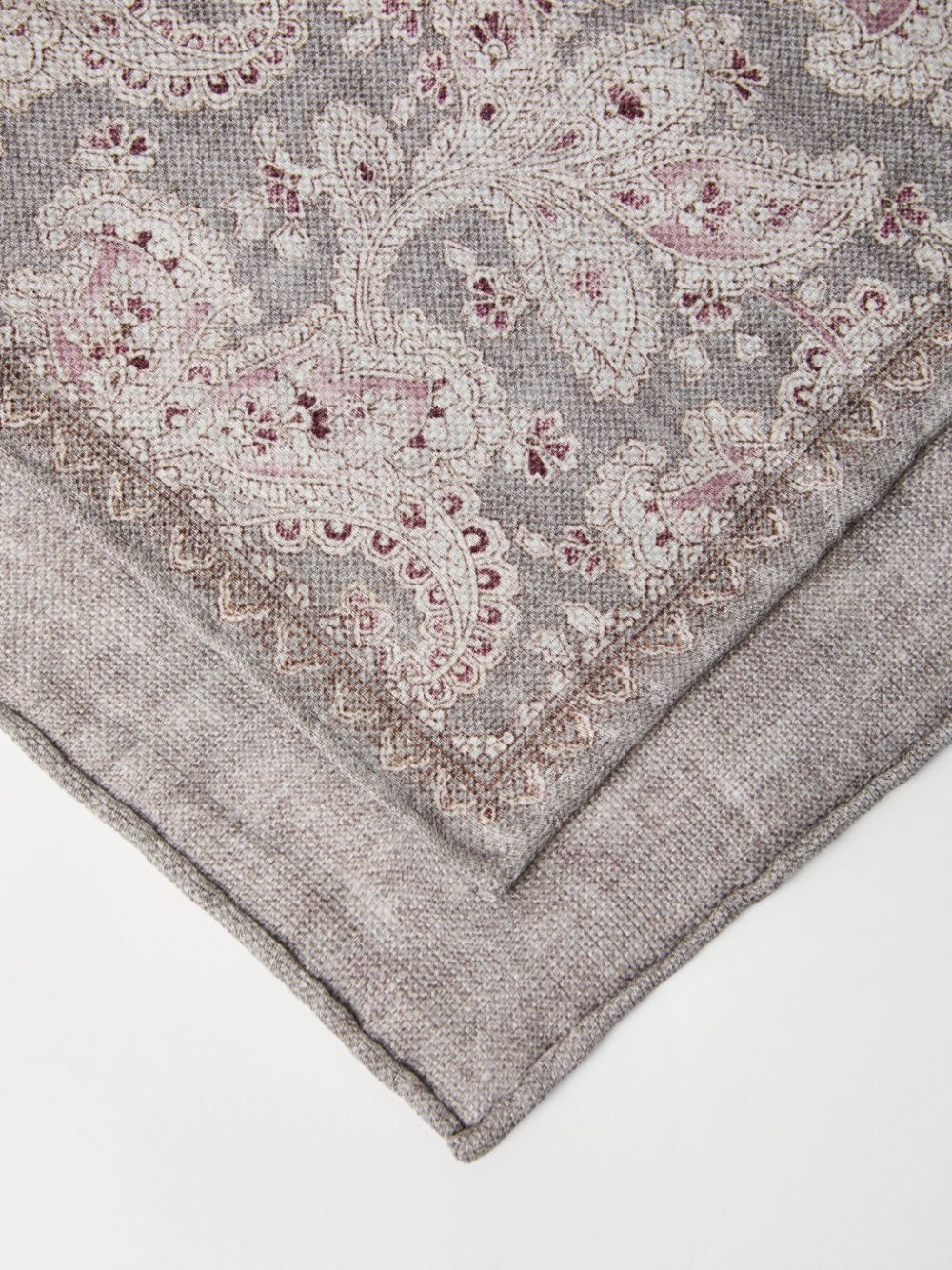 double-face graphic-print pocket square - 2